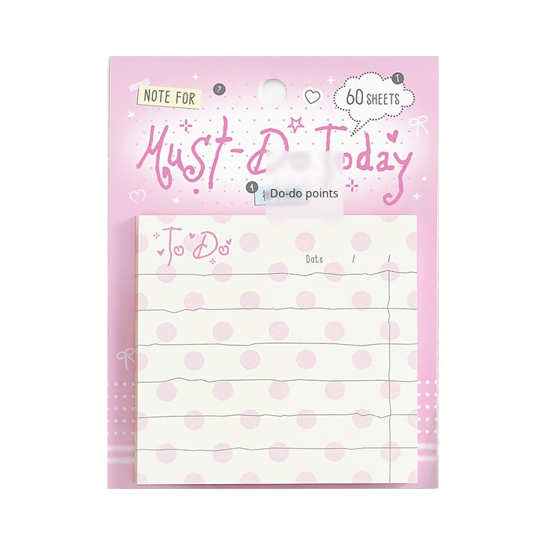 NOTE FOR Post-it notes a little bit of record ins simple wave dot control fresh hand account decoration DIY material writing paper hand account memos notes sweet cool ancient morning flavor fresh color