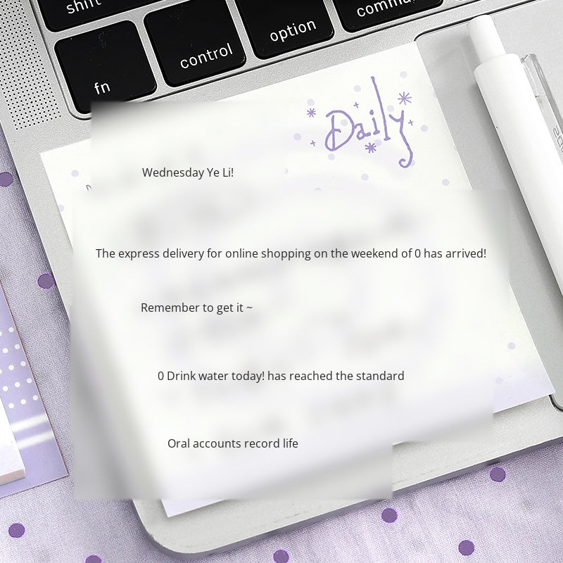 NOTE FOR Post-it notes a little bit of record ins simple wave dot control fresh hand account decoration DIY material writing paper hand account memos notes sweet cool ancient morning flavor fresh color