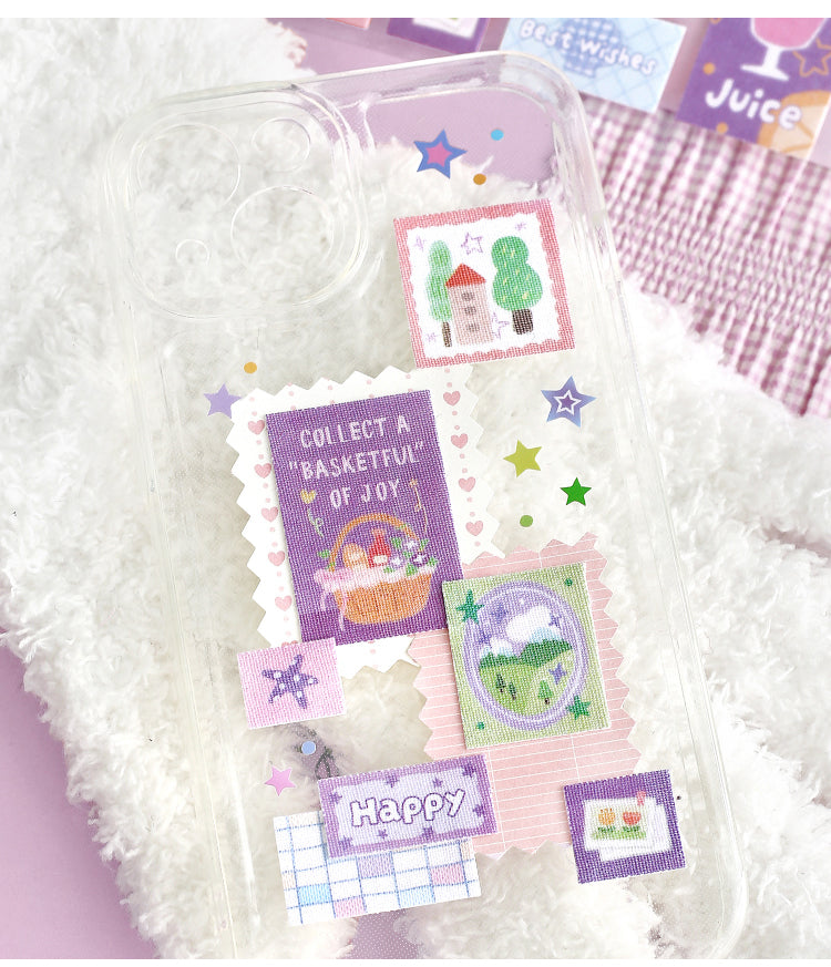 NOTE FOR Cloth Decorative Stickers Fun Quilt Cute Warm Illustration Cloth Decorative Stickers Handpiece Collage Material Markers Cloth Stickers Multi-Size Material Handpiece