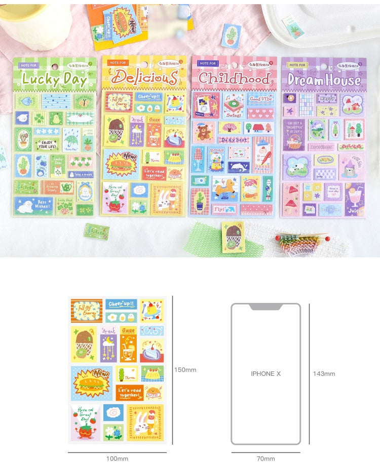 NOTE FOR Cloth Decorative Stickers Fun Quilt Cute Warm Illustration Cloth Decorative Stickers Handpiece Collage Material Markers Cloth Stickers Multi-Size Material Handpiece