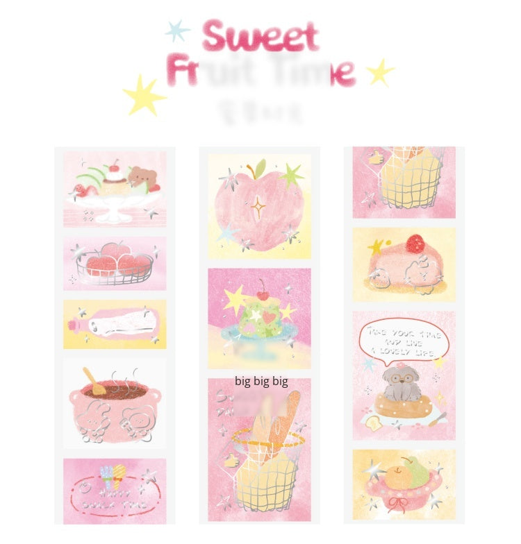 NOTE FOR Hot Silver Die-cut Tracing Paper Tape Milk Mist Roaming Light Salt Lovely Animal Dream Base Hand-Draining DIY Decorative Collage Material Glitter Hot Silver Tracing Paper Tape
