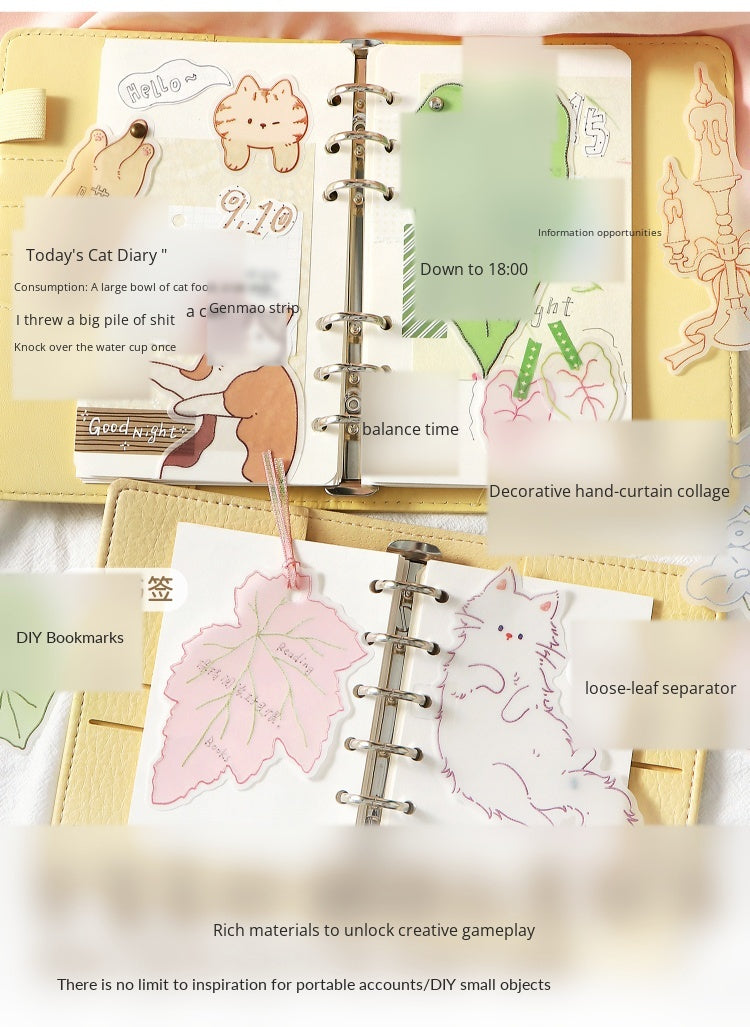 NOTE FOR Tracing Paper material bag semi-transparent poem imitation embroidery light salt hot planting kitten all-matching DIY hand curtain base decoration collage material paper thickened semi-transparent Tracing Paper material