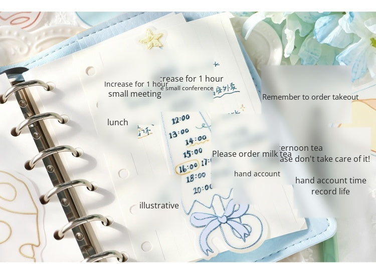 NOTE FOR Tracing Paper material bag semi-transparent poem imitation embroidery light salt hot planting kitten all-matching DIY hand curtain base decoration collage material paper thickened semi-transparent Tracing Paper material