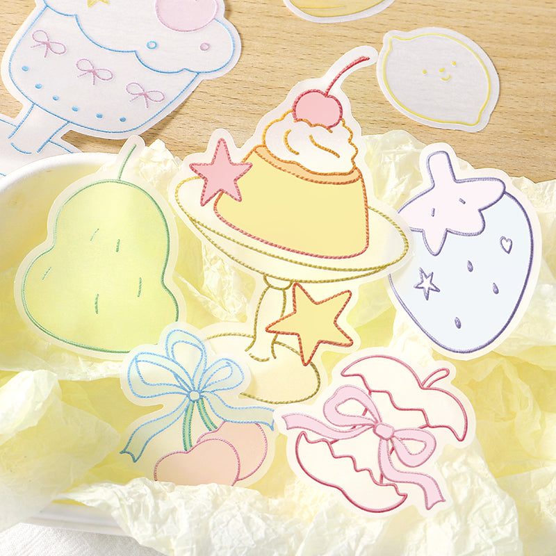 NOTE FOR Tracing Paper material bag semi-transparent poem imitation embroidery light salt hot planting kitten all-matching DIY hand curtain base decoration collage material paper thickened semi-transparent Tracing Paper material