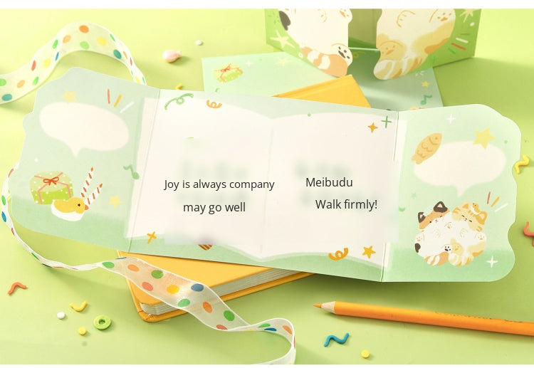 Liyan Society posted heart-warming cards posted good friends Vol.2 Cute girlfriends animals birthday gifts Festival Mother's Day blessing message cards Hugs, mutual posted modeling girlfriends gifts