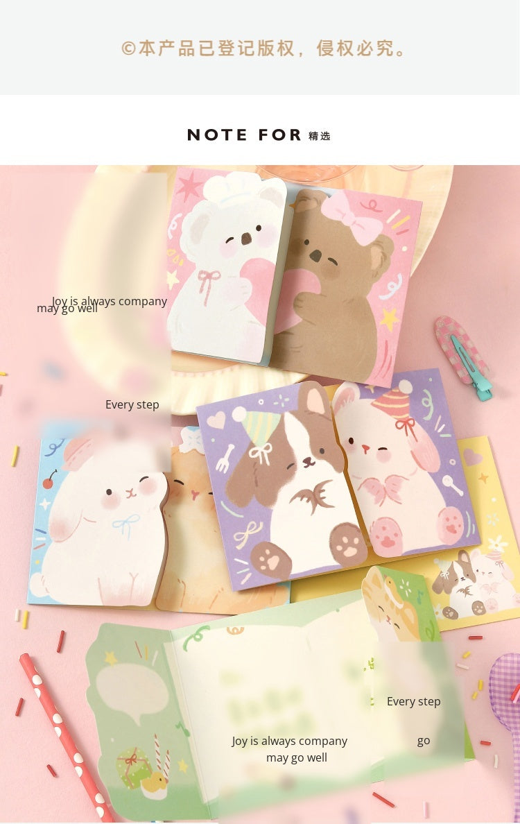 Liyan Society posted heart-warming cards posted good friends Vol.2 Cute girlfriends animals birthday gifts Festival Mother's Day blessing message cards Hugs, mutual posted modeling girlfriends gifts