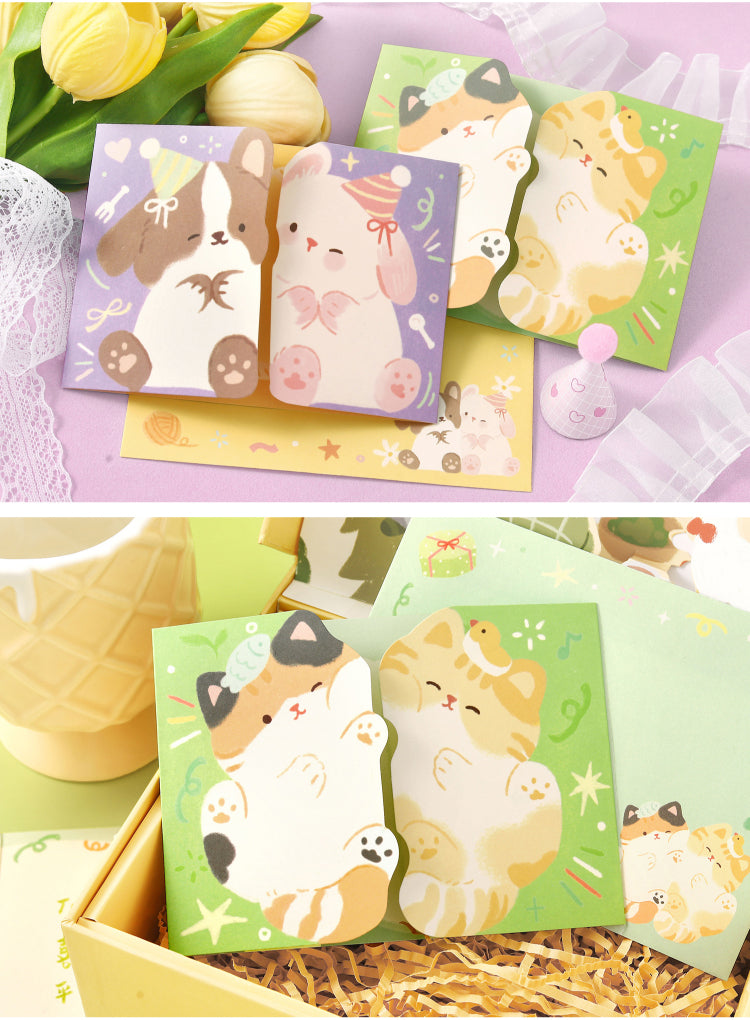 Liyan Society posted heart-warming cards posted good friends Vol.2 Cute girlfriends animals birthday gifts Festival Mother's Day blessing message cards Hugs, mutual posted modeling girlfriends gifts