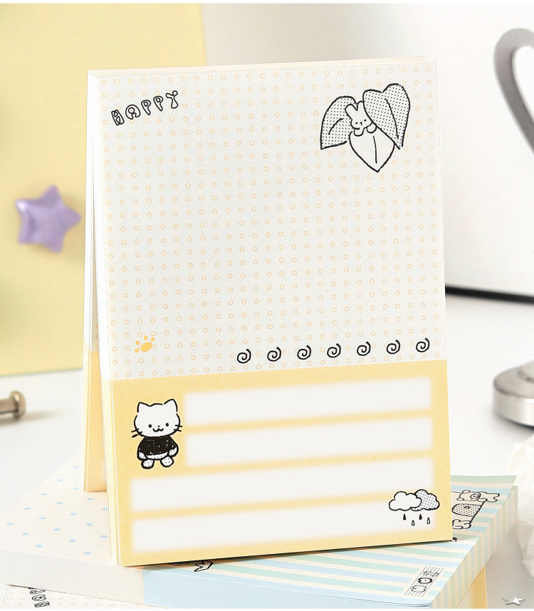 NOTE FOR 80 Sheets Notes graffiti small dots dot stamp girl cute graffiti multifunctional hand ledger material paper memos note message imitation seal interesting pattern hand ledger