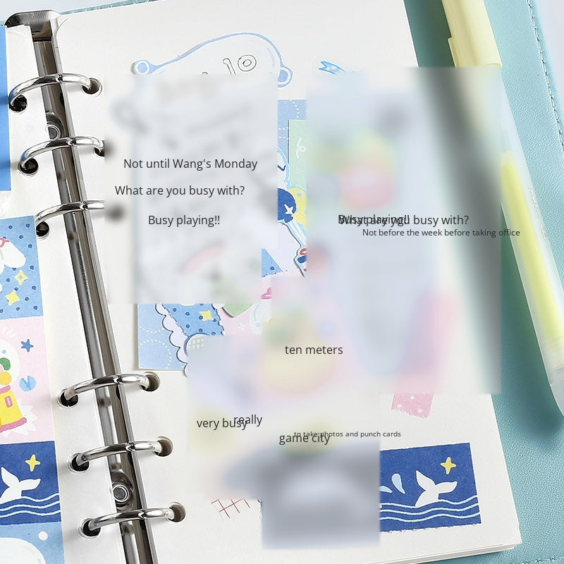 NOTE FOR Quilt Notes Color Dreamland Dopamine Cute Fun Colorful Doodle Material Paper Handpiece Collage DIY Priming Material Writing Creative Quilt Design Material