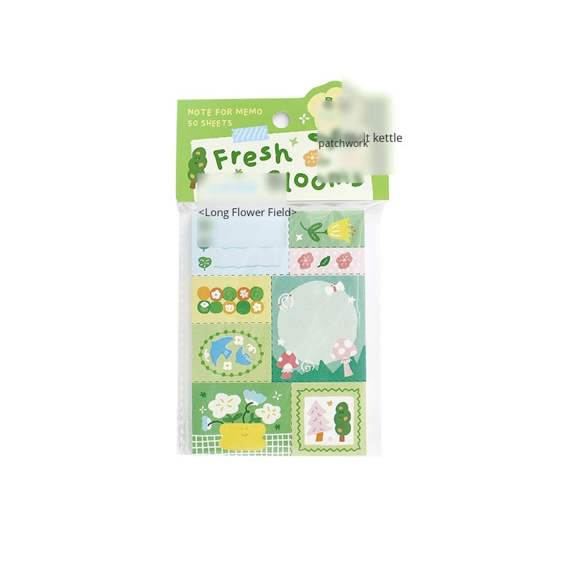 NOTE FOR Quilt Notes Color Dreamland Dopamine Cute Fun Colorful Doodle Material Paper Handpiece Collage DIY Priming Material Writing Creative Quilt Design Material