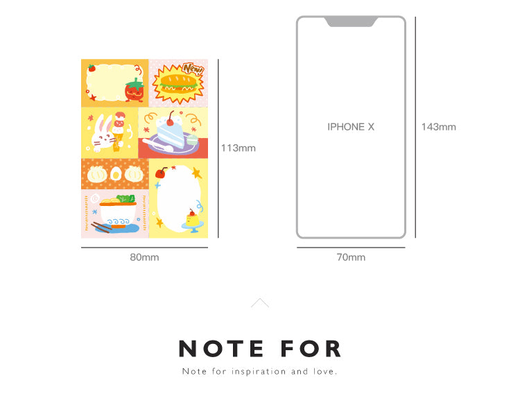 NOTE FOR Quilt Notes Color Dreamland Dopamine Cute Fun Colorful Doodle Material Paper Handpiece Collage DIY Priming Material Writing Creative Quilt Design Material