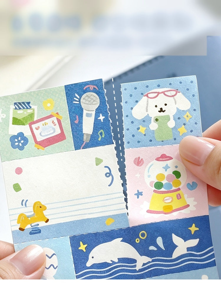 NOTE FOR Quilt Notes Color Dreamland Dopamine Cute Fun Colorful Doodle Material Paper Handpiece Collage DIY Priming Material Writing Creative Quilt Design Material