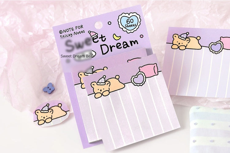 NOTE FOR Post-it notes corner and notes Korean simple cute small illustrations hand accounts collage notes DIY material paper interesting cute pet scene border 60 Sheets Included hand accounts