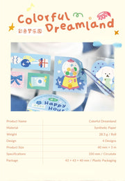 Cardlover Color Dreamland Synthetic Paper Die-Cut Tape – image 11