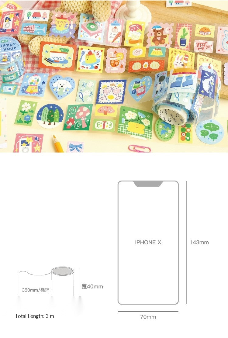 Cardlover Color Dreamland Synthetic Paper Die-Cut Tape – image 17