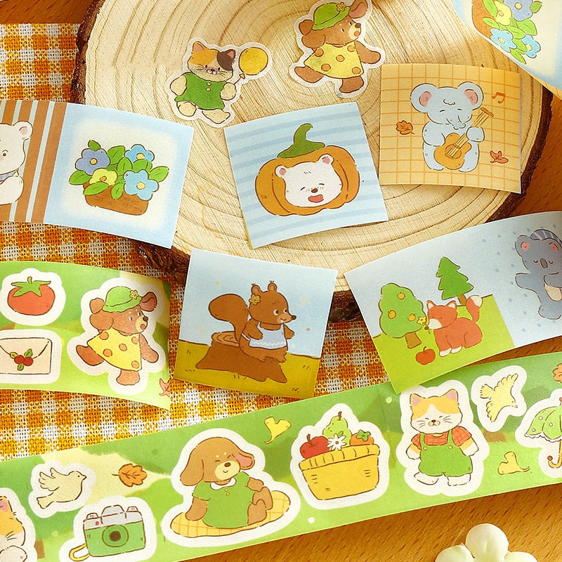 Cardlover Forest Friends Gathering Die-Cut Washi Tape – product image