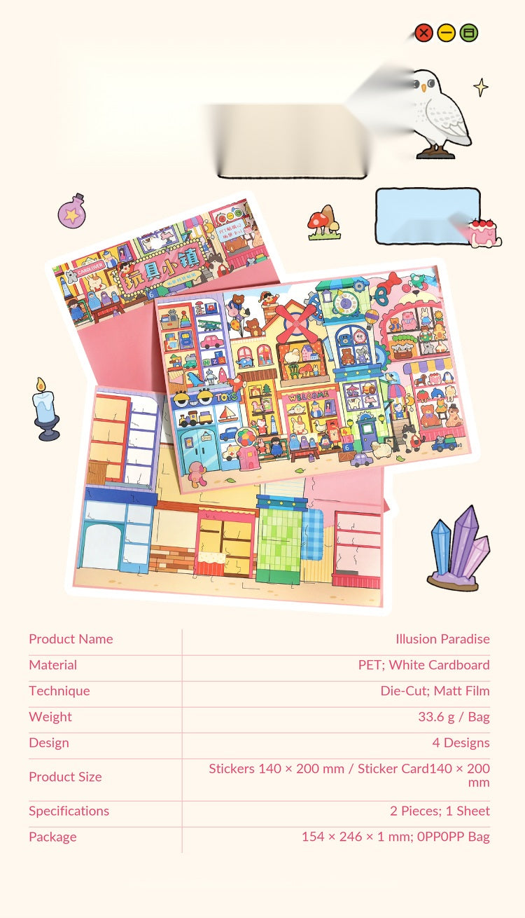 Cardlover Fantasy Park 3D Scene Sticker Set – image 10