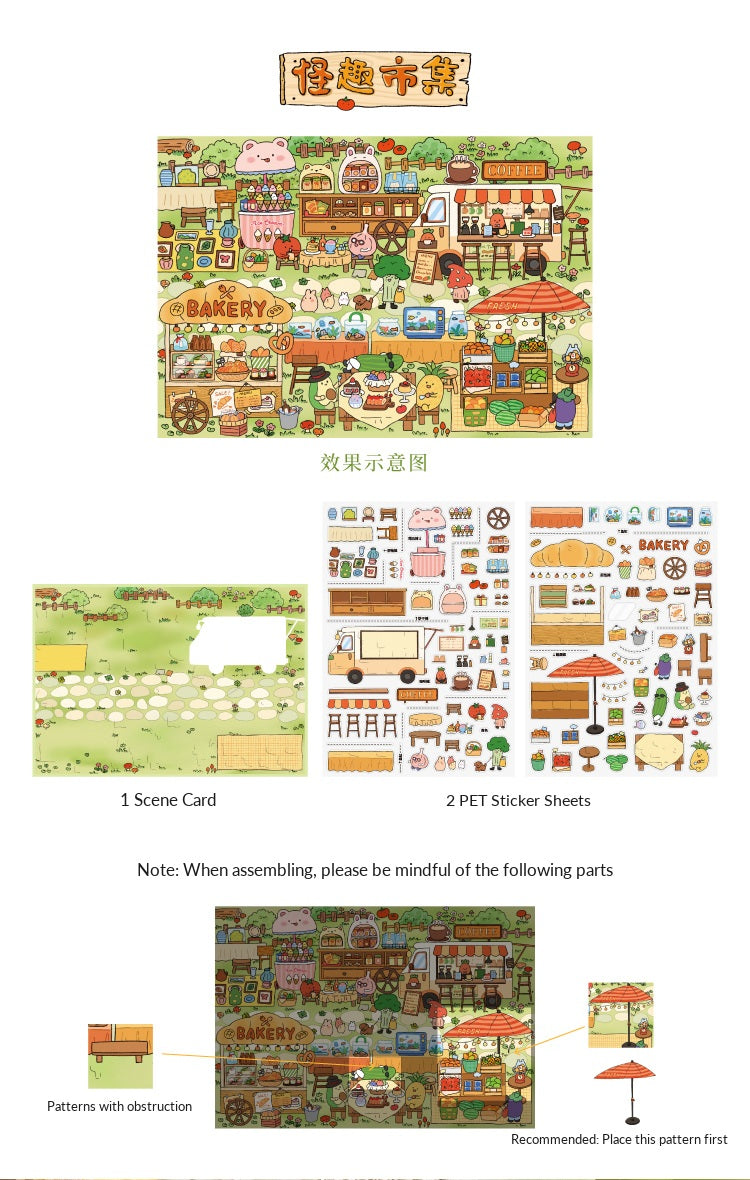 Cardlover Fantasy Park 3D Scene Sticker Set – image 13