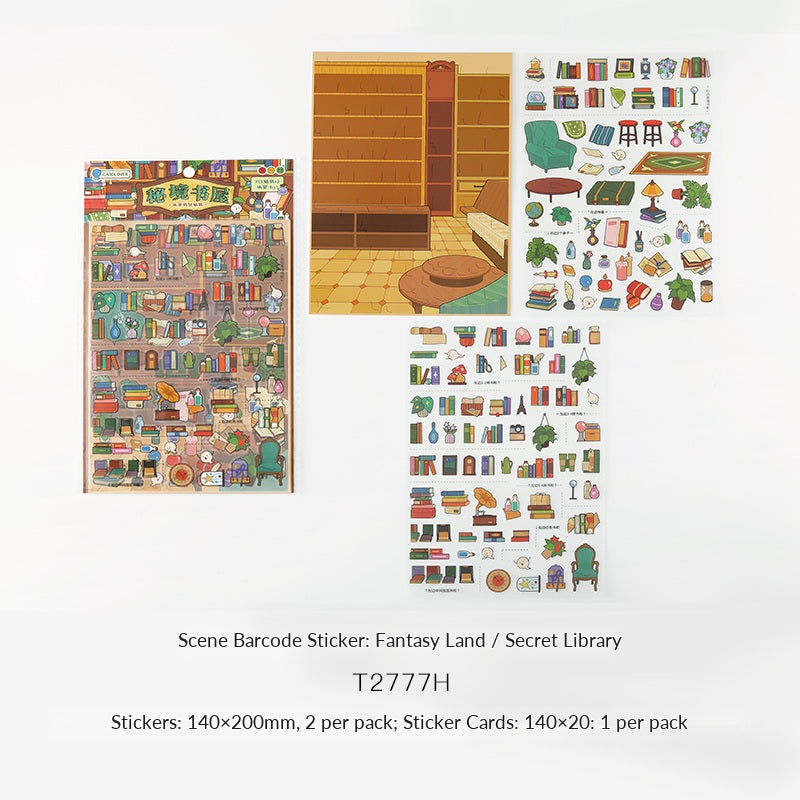 Cardlover Fantasy Park 3D Scene Sticker Set – image 7