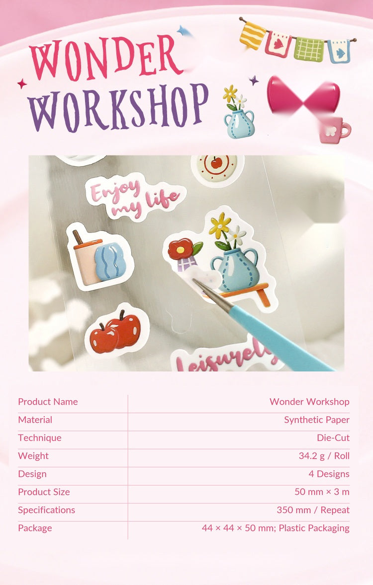 Cardlover Wonderful Workshop Synthetic Paper Die-Cut Tape – image 11
