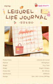 NOTE FOR Leisurely Life 100-Sheet Memo Pad – image 11