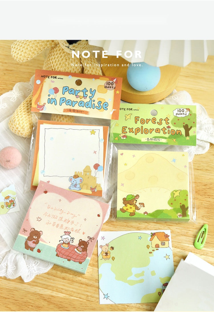 NOTE FOR Forest Friends Gathering 100-Sheet Memo Pad – image 10