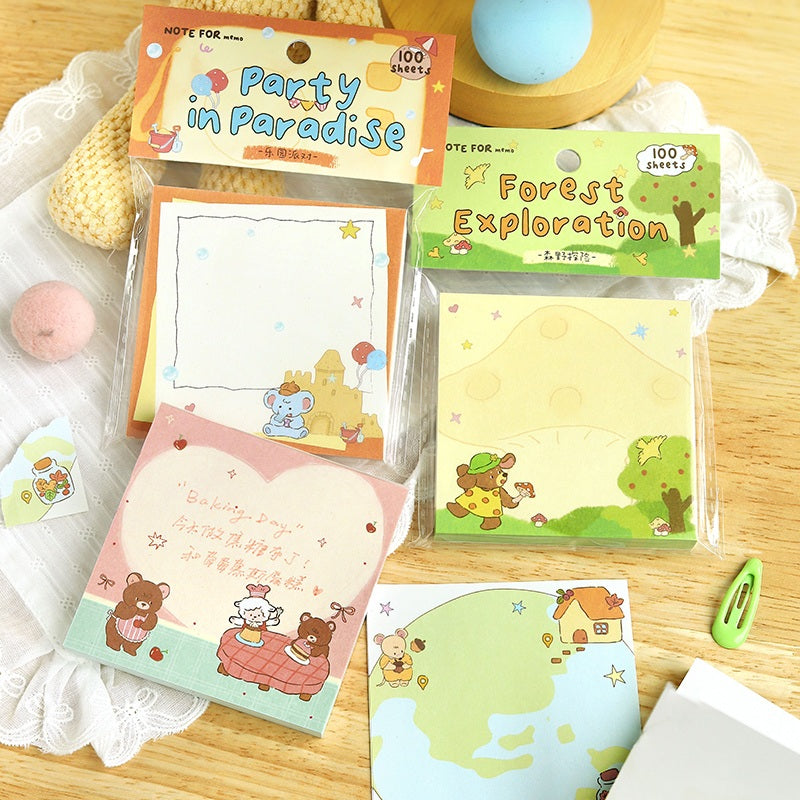 NOTE FOR Forest Friends Gathering 100-Sheet Memo Pad – image 4