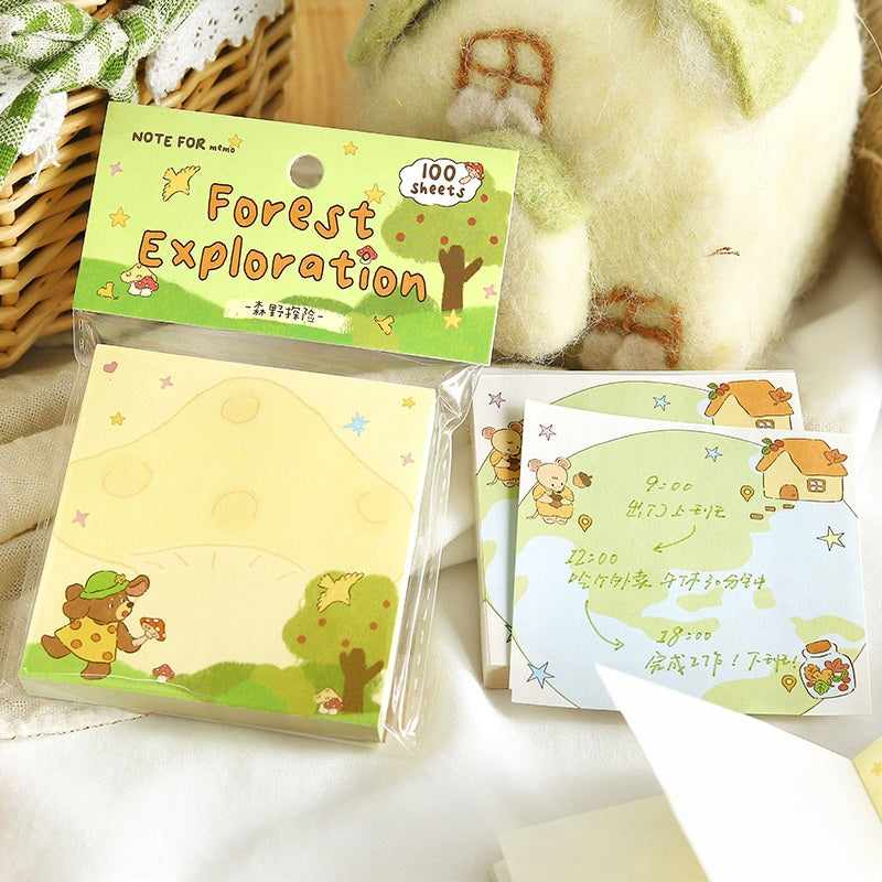 NOTE FOR Forest Friends Gathering 100-Sheet Memo Pad – product image