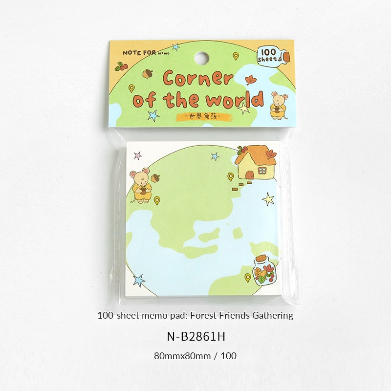 NOTE FOR Forest Friends Gathering 100-Sheet Memo Pad – image 6