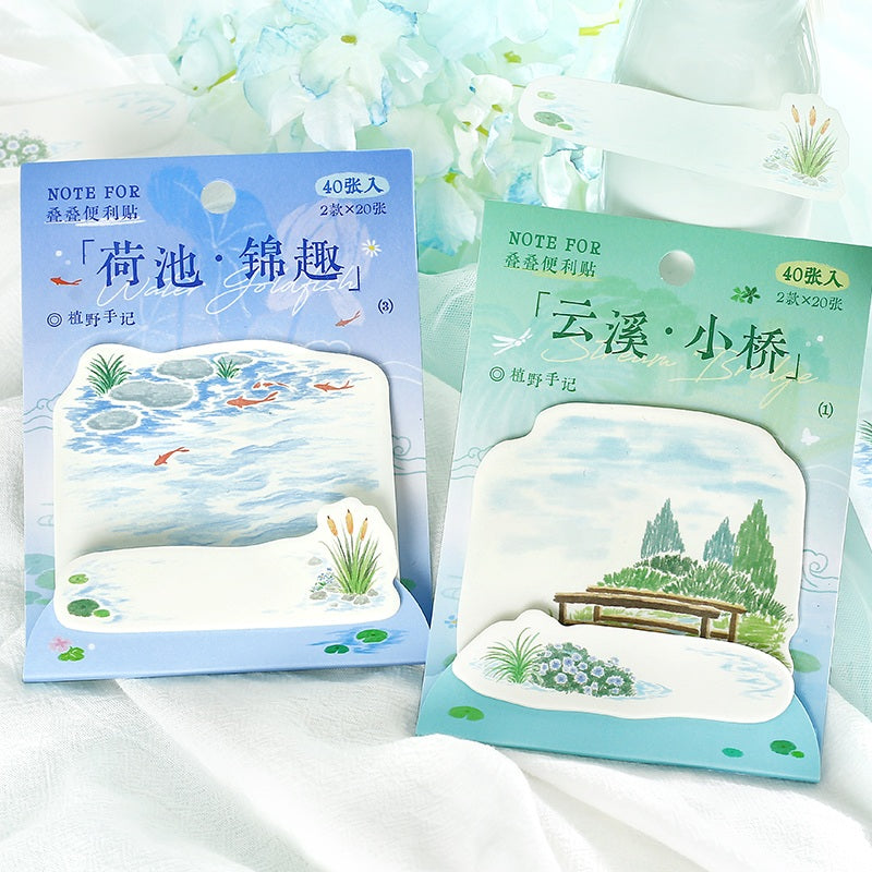 NOTE FOR Botanical Journal Layered Sticky Notes – product image