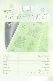 NOTE FOR Diamond Declaration 3D Foil-Stamped Die-Cut PET Tape – image 11