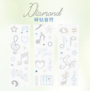 NOTE FOR Diamond Declaration 3D Foil-Stamped Die-Cut PET Tape – image 14