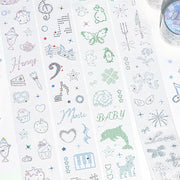 NOTE FOR Diamond Declaration 3D Foil-Stamped Die-Cut PET Tape – product image