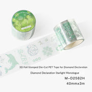 NOTE FOR Diamond Declaration 3D Foil-Stamped Die-Cut PET Tape – image 6