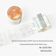 NOTE FOR Diamond Declaration 3D Foil-Stamped Die-Cut PET Tape – image 7