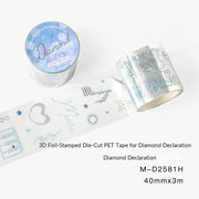 NOTE FOR Diamond Declaration 3D Foil-Stamped Die-Cut PET Tape – image 9