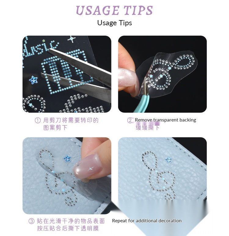 NOTE FOR Diamond Declaration Crystal Transfer Stickers – image 13
