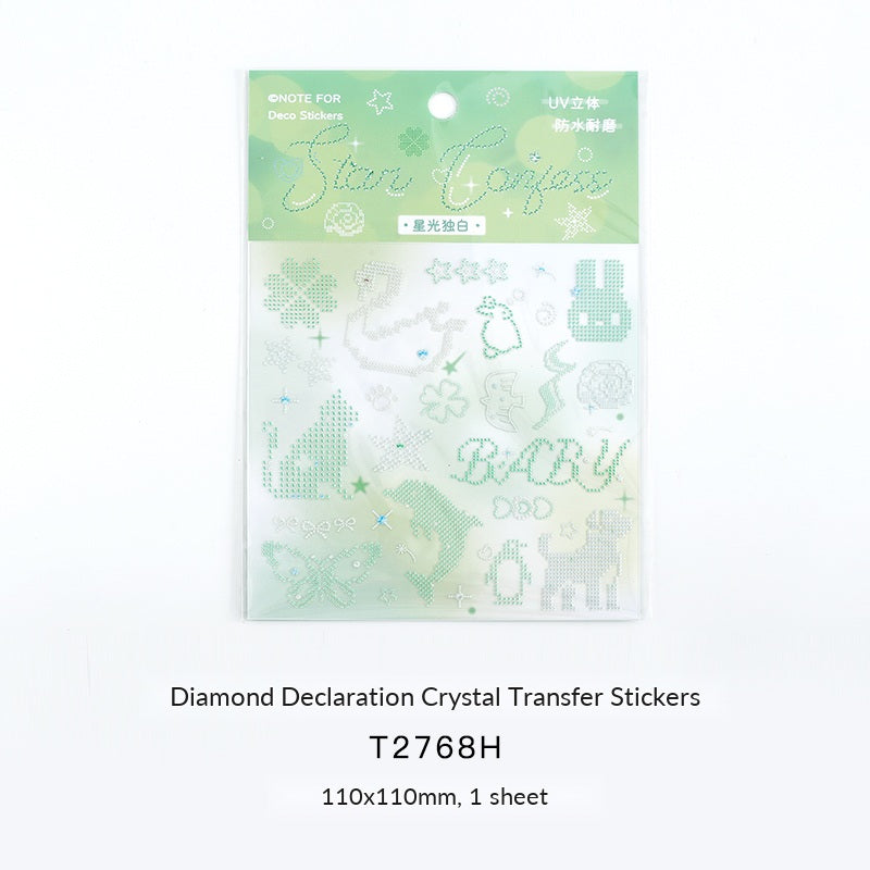 NOTE FOR Diamond Declaration Crystal Transfer Stickers – image 6