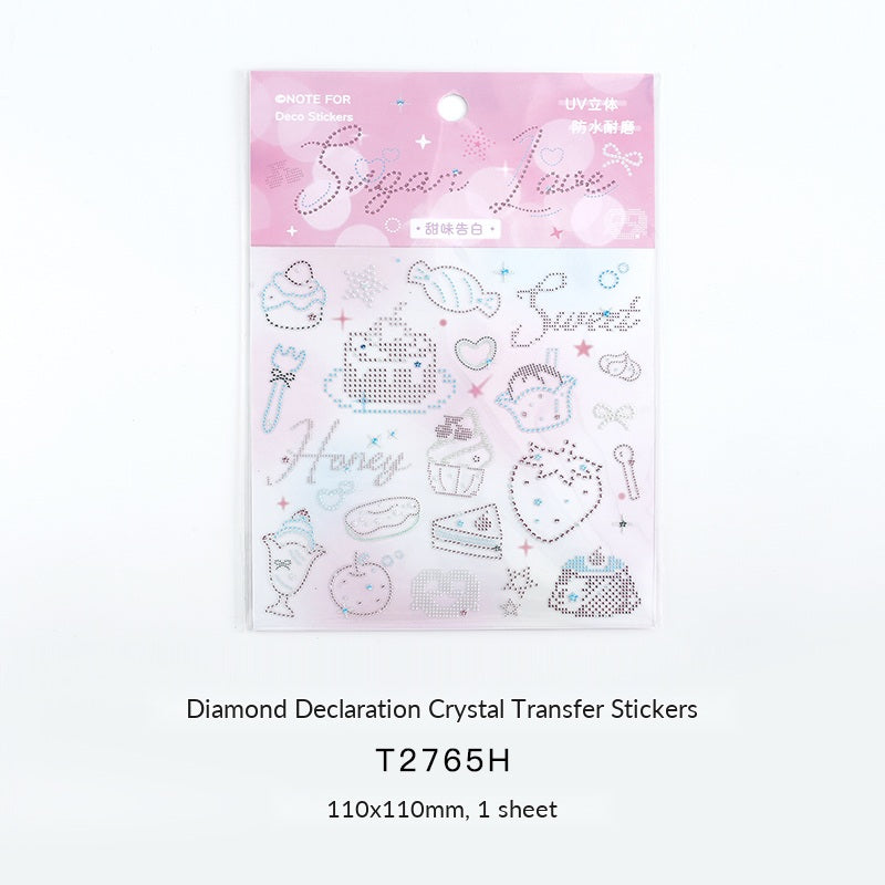 NOTE FOR Diamond Declaration Crystal Transfer Stickers – image 8