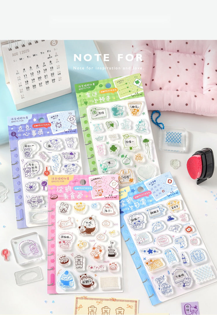 NOTE FOR Doodle Dots Planner Silicone Stamp – image 12