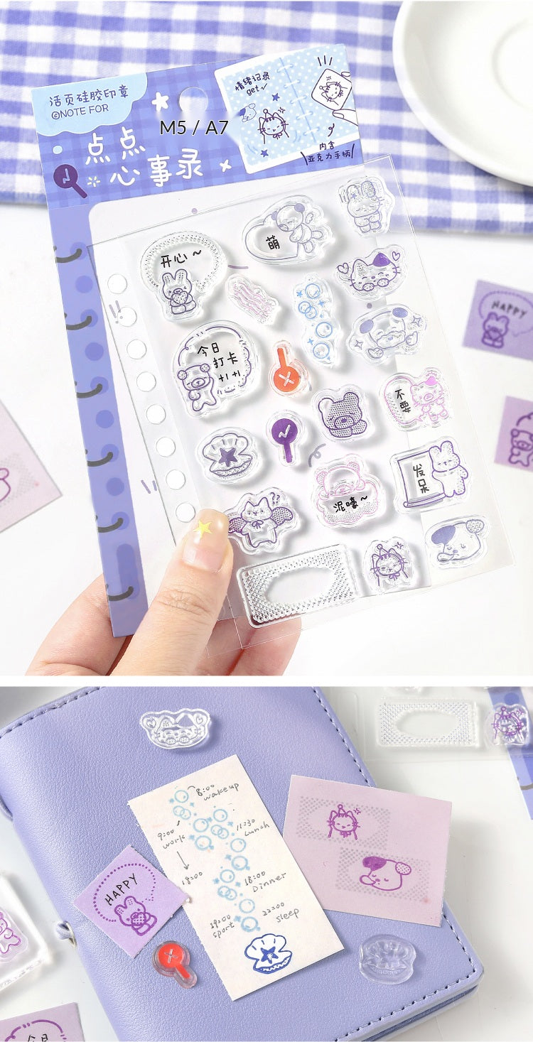 NOTE FOR Doodle Dots Planner Silicone Stamp – image 22