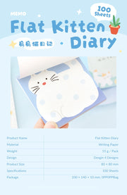 NOTE FOR Flat Cat Diary 100-Sheet Memo Pad – image 11