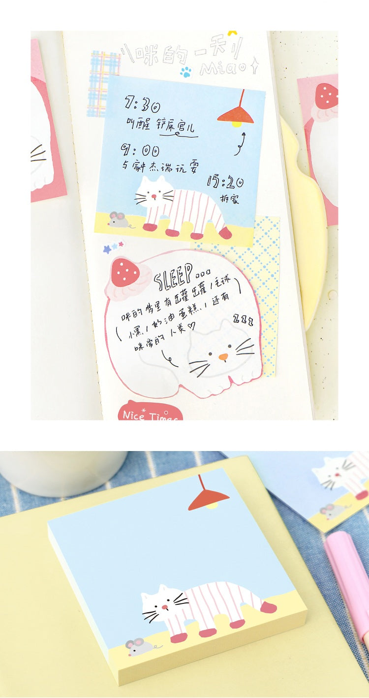 NOTE FOR Flat Cat Diary 100-Sheet Memo Pad – image 14