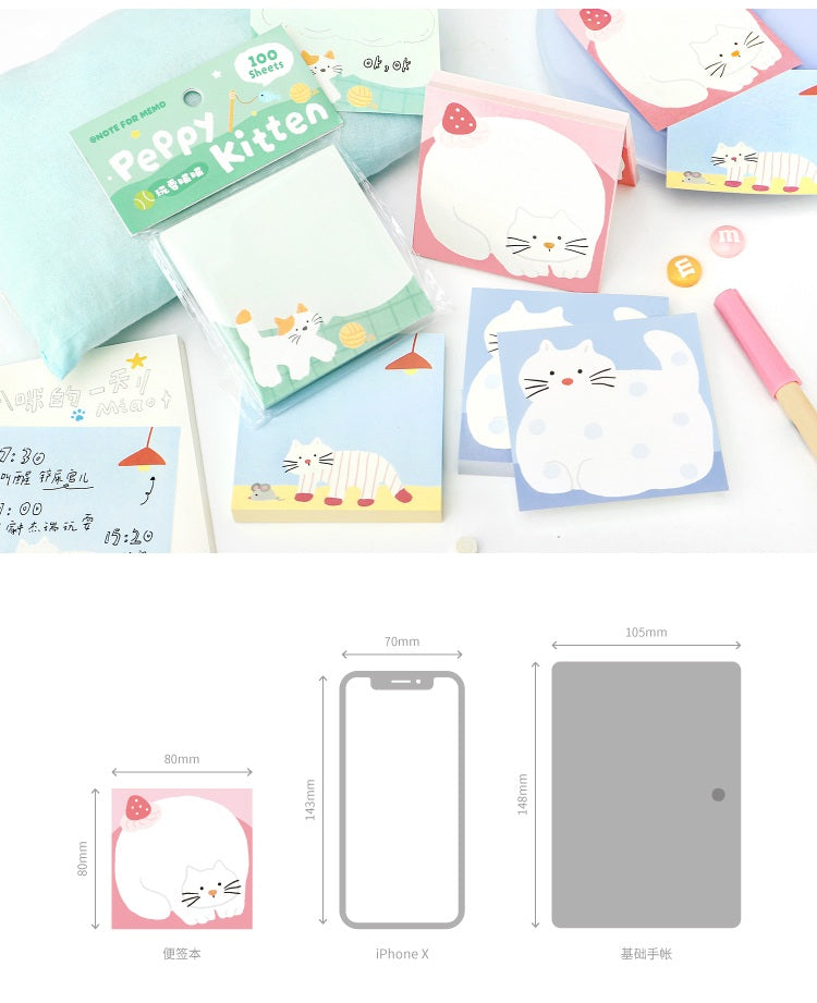 NOTE FOR Flat Cat Diary 100-Sheet Memo Pad – image 17