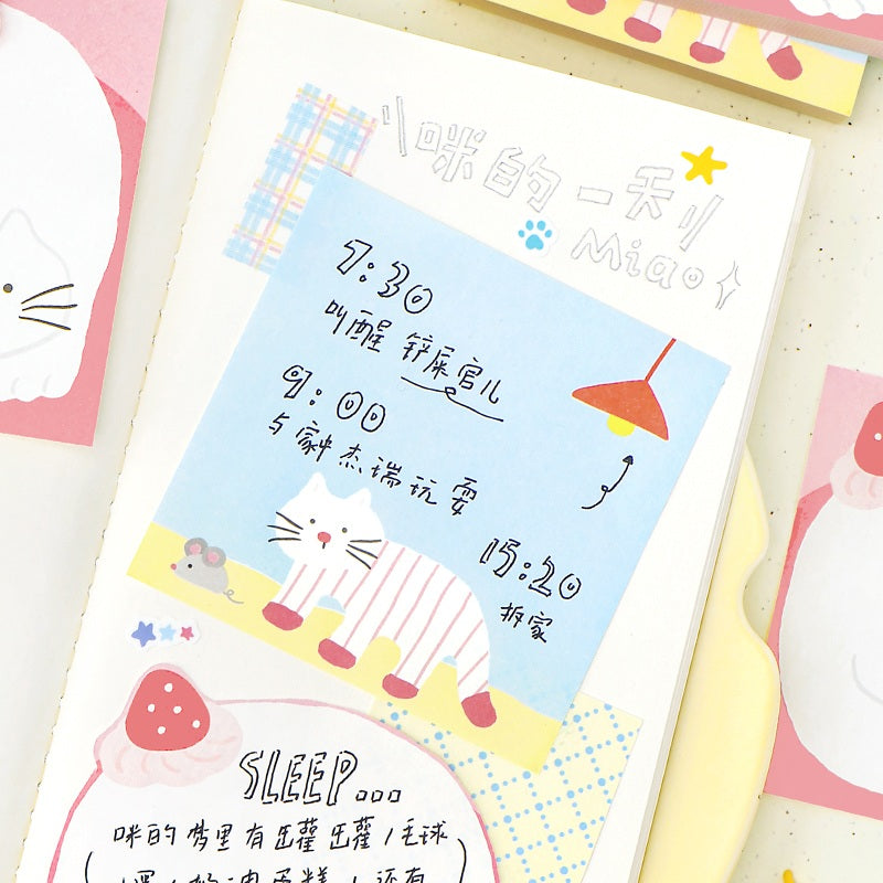 NOTE FOR Flat Cat Diary 100-Sheet Memo Pad – image 3