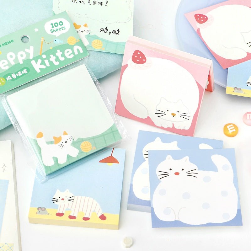 NOTE FOR Flat Cat Diary 100-Sheet Memo Pad – image 4