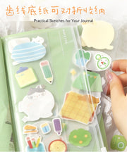 NOTE FOR Flat Cat Diary Writable Die-Cut Stickers – image 12