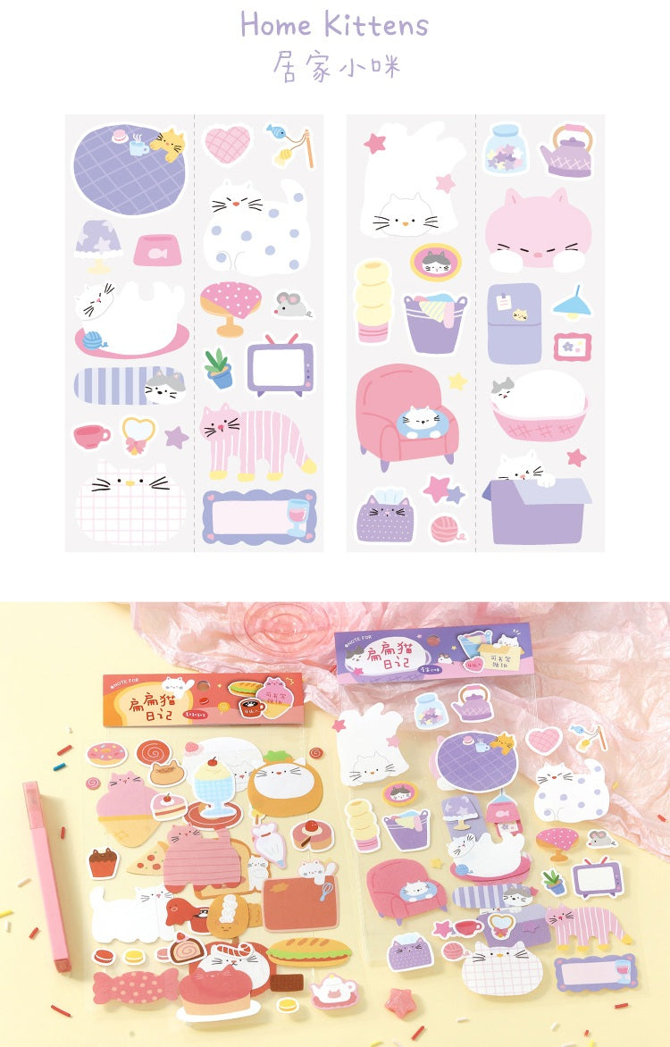 NOTE FOR Flat Cat Diary Writable Die-Cut Stickers – image 15