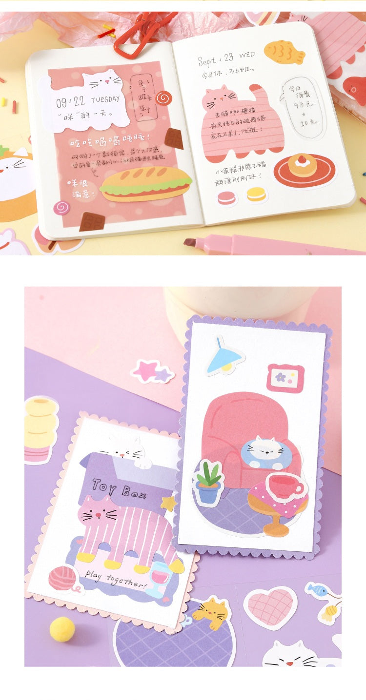 NOTE FOR Flat Cat Diary Writable Die-Cut Stickers – image 16