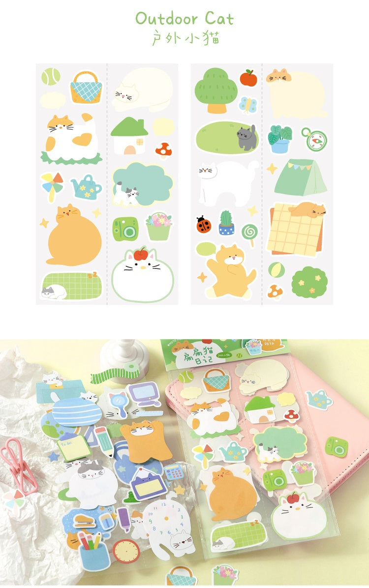 NOTE FOR Flat Cat Diary Writable Die-Cut Stickers – image 19